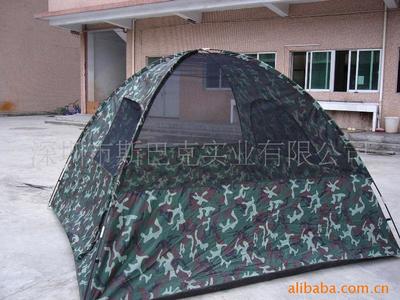 野營(yíng)帳篷戶外叢林迷彩4-6人加強(qiáng)型露營(yíng)用雙層帳篷
