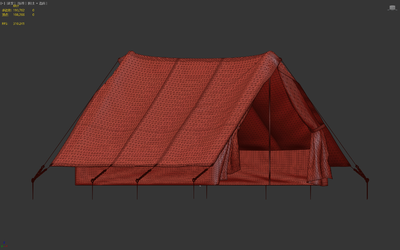 次世代 PBR 軍用帳篷 行軍帳篷 戶外帳篷 野外營地 野戰(zhàn)帳篷 迷彩帳篷 戶外裝備